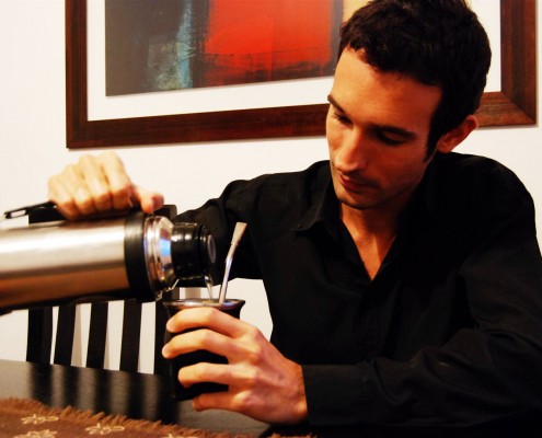 Enjoying Uruguayan Mate