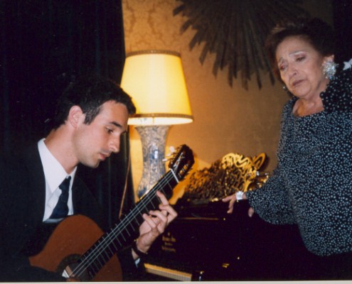 With Teresa Berganza in Madrid